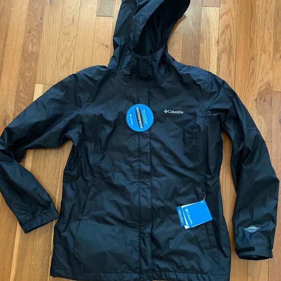 Columbia Jackets & Coats Nwt Large Columbia Arcadia Ii Black Rain